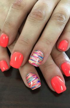 Fun Nail Design Cute Nail Colors, Cute Summer Nail Designs, Nails Yellow, Pedicure Designs, Nail Art Designs Summer, Cute Summer Nails, Nail Styles, Summer Nails Colors, Dipped Nails