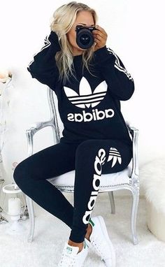 Adidas outfit KorTeN StEiN More Look Adidas, Instagram Baddie, Lounge Outfit, Sporty Chic, Sport Wear