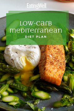 Low-Carb Mediterranean Diet Plan Low Carb Mediterranean Diet, Mug Cake Low Carb, Balanced Diet Plan, Mediterranean Diet Meal Plan, Low Carb Meal, Mediterranean Diet Plan, Boiled Egg Diet Plan, Best Fat Burning Foods, Low Carb Meal Plan