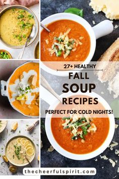 These are the best and healthy fall soup recipe that'll warm you up this fall! Enjoy your chilly nights with any of these creamy soup recipes! Creamy Broccoli Soup