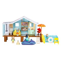 a doll house with furniture and accessories in it