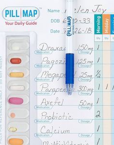 Amazon.com: PillMap Visual Pill Planner for Medication, Supplements, and Vitamins Management Guide for Pill Box Organizer Containers, Pill Map : Health & Household Organizer Containers, Fish Oil Vitamins, Pill Box Organizer, Medication Organization, Paris France Travel, Pill Organizer