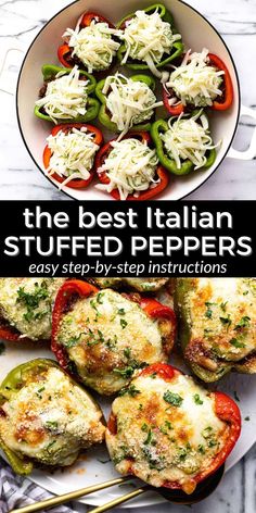 the best italian stuffed peppers easy step - by - step instructions