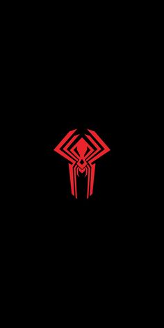 the amazing spider man logo in red on a black background, with an abstract design