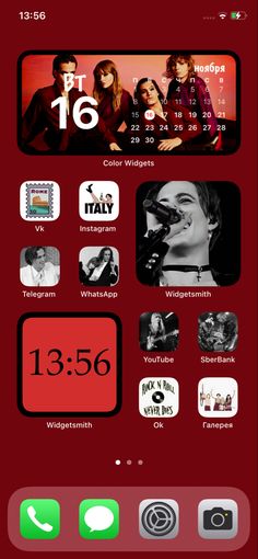 an iphone screen showing the time and icons for various things to see on it's display