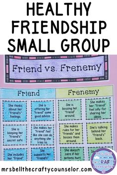 a poster with the words friends and friends on it that says, healthy friend small group