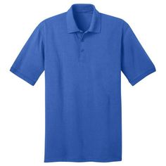 Port & Comapany Men's Big And Tall Knit Polo Jersey Size: 2XL.  Color: Blue.  Gender: male.  Age Group: adult. Polo Jersey, Big Shirt, Knit Polo, Pique Polo Shirt, Trend Fashion, Tie Dye T Shirts, Golf Outfit, Mens Big And Tall, Big And Tall