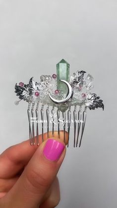 Mythical Fairy, Mermaid Hair Accessories, Wedding Braid, Boho Hair Pins, Wedding Mermaid, Crystal Headpiece Wedding, Fairy Goddess, Bridesmaid Hair Comb