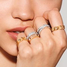 LOUIS VUITTON® - Empreinte Ring, Yellow Gold - Gold Lv Jewelry, Lv Rings, Lv Ring, Louis Vuitton Rings, Lv Ring For Women, Ring Louis Vuitton, Louis Vuitton Jewellery, Lv Volt Jewellery, Louis Vuitton Ring Gold