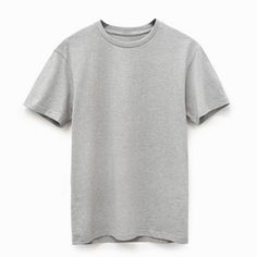 Summer Tee, Supima Cotton, Fast Fashion, Leisure Wear, Perfect Summer, Extra Long, Fair Trade, Cotton T Shirt, Heather Grey