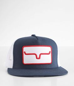 Kimes Ranch Banner Trucker Hat - White/Blue , Men's Navywhite Embroidered logo patch snapback hat One size fits most. 65% Polyester, 35% Cotton. Apparel & Accessories > Clothing Accessories > Hats Sports Trucker Hat With Logo Patch And Flat Brim, Casual Trucker Hat With Logo Patch And Flat Brim, Summer Snapback Hat With Logo Patch And Flat Brim, Flat Brim Snapback Hat With Logo Patch For Summer, Summer Snapback Hat With Embroidered Logo, White Trucker Hat With Logo Patch And Flat Bill, Country Hairstyles, Trucker Hats For Men, Mens Dress Hats