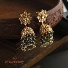 Rajputi Earrings Design Gold, Indian Bridal Jewelry Kundan, Beaded Wedding Jewelry, Vintage Indian Jewelry, Rajputi Jewellery, Silver Jewelry Accessories, Gold Bridal Necklace, Antique Necklaces Design