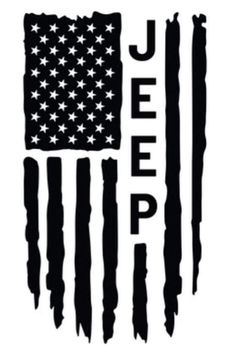 an american flag with the word jeep on it