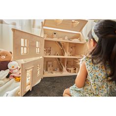 PLEASE NOTE: This item ships only in the 48 US. This item is shipped from our partner warehouse in CA. Any orders placed for this item cannot be expedited. The Plan Toys Victorian Dollhouse is an heirloom quality gorgeous dollhouse. Featuring 3 floors including the attic, each floor of the dollhouse is accessible with opening panels and realistic sashes that slide open and shut. Additional attic space can also be made into any kind of room your child desires (furniture and dolls not included). F Plan Toys Victorian Dollhouse, Top Baby Shower Gifts, Bed Bassinet, Attic Space, Travel Crib, Magnetic Tiles, Victorian Dollhouse, Plan Toys, Block Craft