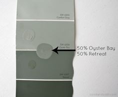 the color swatches are showing different shades of gray and white, with an arrow pointing to