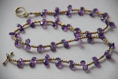 Amethyst Necklace Amethyst Gold Plated Necklace Amethyst Beaded Necklace Amethyst Tear Drop Necklace Material - Brass Hand Made Amethyst Necklace Size - 23 inches Delivery time frames (from date of shipping) - USA: ~2 weeks - Rest of the World: ~ 3-4 weeks EXPRESS SHIPPING CHARGES IS --- 15 $ IS WILL TAKE 3-5 DAYS for bulk order please conservation or mail on rahulsarraf09 [!at] gmail.com If you have any doubt or question regarding our product then please feel free to contact us we will happy to Purple Teardrop Necklace For Jewelry Making, Purple Teardrop Necklaces For Jewelry Making, Amethyst Briolette Necklace For Jewelry Making, Handmade Amethyst Briolette Necklace, Teardrop Amethyst Gemstone Beads Necklaces, Gold Amethyst Beaded Necklace With Faceted Beads, Classic Amethyst Purple Necklace, Amethyst Briolette Necklace With Faceted Beads, Unique Beaded Amethyst Necklace