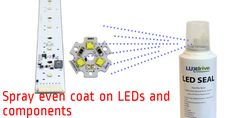 an image of a light that is connected to the back of a device and next to it's components