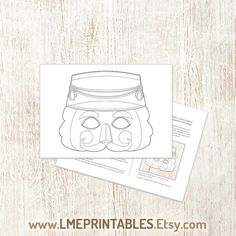 the printable paper mask is ready to be used as a craft project for kids