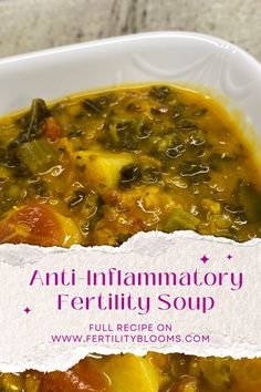 Fertility Friendly Foods Fertility Boosting Soups, Ttc Dinner Recipes, It Starts With The Egg Fertility Recipes, Fertility Diet Dinner Recipes, Vegan Fertility Recipes, Vegan Fertility Diet, Fertility Boosting Meals