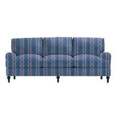 O. Henry House Sofa: Bridgewater [Zanzibar] - Dixie & Grace Bridgewater Sofa, Beach Shack Living Room, Shack Living, Doris Duke, Striped Sofa, Beach Shack, Cuff Detail, Upholstered Sofa, Made In America