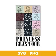 the princess era tour poster for svg png