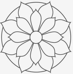 a flower with leaves in the center on a white background coloring pages, coloring sheets, coloring