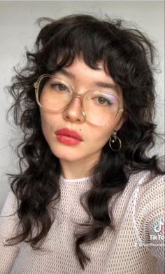 Corte Mullet, Long Shag Haircut, Hair Appointment, Curly Hair With Bangs, Alternative Hair, Hair Crush