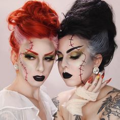 Bride Of Frankenstein Halloween Costume, Bride Of Frankenstein Hair, Frankenstein Cosplay, Bride Of Frankenstein Makeup, Poison Nightmares, Frankenstein Makeup, Bride Of Frankenstein Halloween, Bride Of Frankenstein Costume, Frankenstein Costume