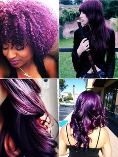 [Inspiração] Cabelos Roxos - Desvendando Segredos com Talyta Xavier Dark Purple Hair, Violet Hair, Hair Dyes, Travel Clothes Women, Purple Hair, Dyed Hair, Hair And Nails, Beautiful Hair, Natural Hair