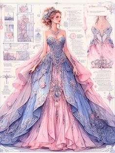 Drawing Dress, Vestidos Anime, Yearbook Quotes, Drawing Fashion