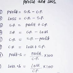 a piece of paper with writing on it that says profit and lies in the middle