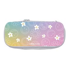 Add smile-worthy organization to your routine with this SmileyWorld® Daisies Design! Organize and carry your pens, pencils, markers, highlighters, accessories, and more in this fun and functional Ultimate Pencil Case. This multi-compartment stand-up zippered case can also be used to organize and carry makeup, art supplies, vitamins, tech accessories, personal care items, and more. Also makes a great travel accessory! Customize and personalize the perfect pencil pouch to fit your style and organi Multicolor Pencil Case For Travel And Back To School, Multicolor Rectangular Stationery Case For Daily Use, Trendy Multicolor Stationery For Back To School, Trendy Multicolor Stationery For School, Trendy Multicolor Back To School Stationery, Trendy Multicolor School Stationery, Playful Multicolor Pencil Case For Everyday Use, Multicolor Stationery With Pen Slots For Back To School, Playful Multicolor Pencil Case For Daily Use