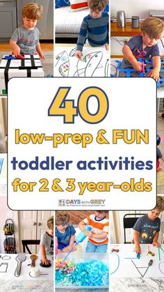 Wondering how to entertain your toddler at home all day? This list of 40+ fun activities for toddlers is a must save! Easy toddler activities help keep kids busy through hands on play while encouraging learning and independent play. There are so many SIMPLE activities for toddlers in this list that include fun sensory bin play, fine motor activities, and even gross motor activities to help get those wiggles out! Preschool Class Activities Fun, Fun Two Year Old Activities, Week Of The Young Child Toddler Activities, Activities With Toddlers At Home, Toddler Activities For 2 Year, Learn And Play Activities, Fun Montessori Activities, Twos Activities Ideas