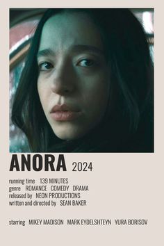 Anora (2024) Polaroid Minimalist Film Poster Magazine Wall, Oscar Winning Movies, Polaroid Wall, Romance Comedy, Minimalist Posters, Film Poster, Minimalist Poster