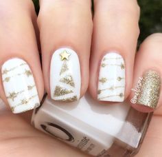 Gold Nail, Christmas Nail Art Designs, Gold Digger, Christmas Nails Acrylic, Super Nails