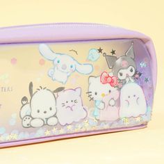 Organize your pencils, markers, and other art tools inside this transparent case! It’s decorated with prints of Sanrio Characters and Obakenu ghosts. When you shake the pencil case, you will see all the stars and glitter move inside! Made from synthetic leather and PVC Comes with double zipper closures Box Pencil Case, Claw Machine, The Pencil, Art Tools, Sanrio Characters, Synthetic Leather, Pencil Case, Markers, Pencil