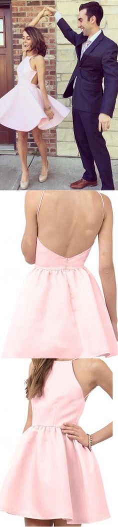 Short pink simple open back sexy for teens homecoming prom gowns dress The pink open back simple homecoming dresses are fully lined, 8 bones in the bodice, chest pad in the bust, lace up back or zipper back are all available, total 126 colors are available This dress could be custom made, there are no extra cost to do custom size and color. Description 1, Material: stain,elastic silk like stain. 2, Color: picture color or other colors, there are 126 colors are available, please contact us for mo Teen Prom, Simple Homecoming Dresses, Homecoming Dress Short, Pink Prom Dress, Prom Dresses For Teens, Trendy Skirts, Pink Prom, Backless Prom Dresses, Short Homecoming Dress