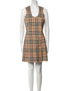 Burberry's Vintage Mini Dress - Neutrals Dresses, Clothing - BSUYR37431 | The RealReal Neutral Dress, Vintage Mini Dress, Vintage Mini Dresses, Burberry Vintage, Sweater Pants, Coat Pant, Chanel Shoes, Outerwear Sweater, Sweater Accessories