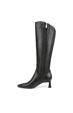 PRICES MAY VARY. Ultra-comfortable tall dress boots for women with stitched details Leather or suede upper with sustainable lining and snip toe Women's kitten heel dressy boots with side zip closure + hidden gore for extra flexibility Contour+ Comfort technology for a premium fit and all-day comfort experience Non-slip outsole with 2 1/8 inch flared heel for comfortable all day wear Medium Width Knee-high Leather Boots, Boots For Petite Women, Black Knee-high Boots With Low Heel Medium Width, Black Leather Knee-high Boots Medium Width, Black Knee-high Boots With Pointed Toe And Medium Width, Dressy Boots, Black Knee-high Boots With Leather Lining, Medium Width, Tall Dresses, Wide Calf