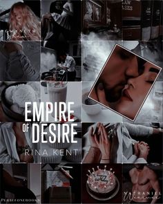 a collage of photos with the words empire of desire