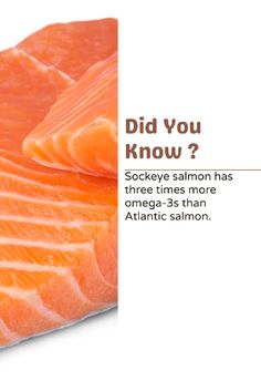 salmon is shown with the caption'did you know?'in this graphic