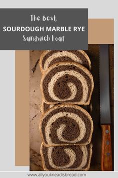 the best sourdough marble rye sandwich loaf