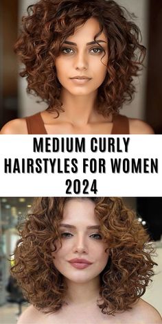 Looking for the best medium curly hairstyles for women 2024? These shoulder length and short styles are perfect for thick hair and a round face. Ideal for women over 50, these hairstyles offer fresh ideas for black and white hair, including trendy mullet and undercut variations. Find your next hairstyle inspiration here. Medium Length Haircut For Round Faces Curly Hair, Hairstyles For Women With Curly Hair, Collar Bone Length Curly Hair Natural, Curly Hair For Women In Their 40s, Medium Length Thick Curly Hairstyles, Shoulder Length Layered Curly Hairstyles, Medium Length Hairstyles For Curly Hair, Medium Short Curly Hairstyles, Edgy Curly Haircuts Medium