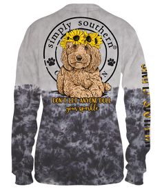 Sparkle Dog, Preppy Logo, Simply Southern Shirts, Indigo Tie Dye, Simply Southern Tees, Preppy Southern, Southern Shirts, Tie Dye Long Sleeve, Dog Wear