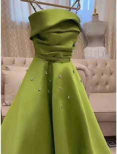 A-Line Evening Gown Elegant Dress Formal Floor Length Christmas Red Green Dress Sleeveless Spaghetti Strap Satin with Pleats Ruched Crystals Red Green Dress, Gown Elegant, Dresses Formal Elegant, Dresses Quinceanera, Evening Gowns Elegant, Evening Dresses Cocktail, Dress Formal, Christmas Red, Quinceanera Dresses