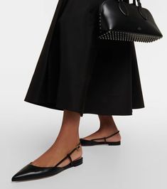 Wardrobe Planning, Slingback Flats, Black Flats, Gianvito Rossi, Shoe Box, Calf Leather, Color Design, Bags Designer, Dust Bag