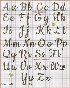 cross stitch alphabets with letters and numbers