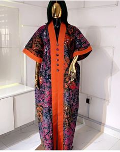 Bubu Gown With Lace, Kimono Gown Ankara, Bubu Ankara Gown Styles, Ankara Bubu Styles, Ankara Bubu Styles For Women, Adire Bubu Styles, Kampala Bubu Styles, Ankara Gowns Long, Bubu Gown Styles Ankara Bubu Gown Styles