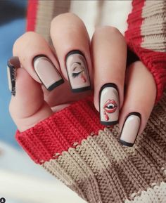 spooky halloween nails. creepy nail art 2024. Comic Nail Art, Comic Nails, Cartoon Nail Designs, Pretty Nail Polish Colors, New Nail Trends, Pretty Nail Polish, Art Design Ideas