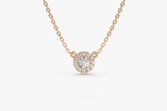 Cluster Diamond Pendant / 14k Gold Round Diamond Cluster Necklace / Diamond Necklace for Women / Gift for Her Ferkos Fine Jewelry Features * Made to Order. * Gold KT: 14K * Choice of Gold Color: Rose Gold, Yellow Gold, White Gold * Height & Width: 7.5MM x 7.5MM * Round Diamond: 1 pcs 3.35MM (0.15ctw) * Round Diamond: 12 pcs 1.40MM (0.15ctw) * Total CTW: 0.30 ctw * Diamond Color Clarity: G Color Si Clarity * Setting Type: Prong * Ready to Ship in 7-10 Business Days ▶ Want to find out more? Ch Wedding Cable Chain Necklaces, Wedding Cable Chain Necklace, Classic 14k Gold Halo Necklace, Classic Gold Necklace With Halo Setting, Gold Pendant Necklace With Halo Setting, Formal Rose Gold Halo Necklace, Classic 14k Gold Necklace With Halo Setting, Classic 14k Gold Necklaces With Halo Setting, 14k Gold Pendant Necklace With Halo Setting